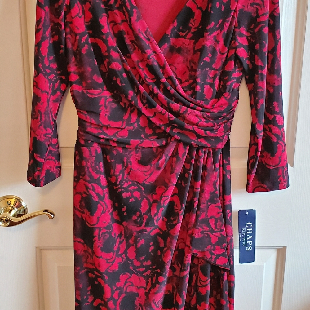 S Faux Wrap Dress